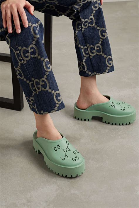 gucci mule shoes|Gucci perforated mules.